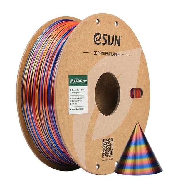 eSUN Silk Candy 1.75mm 1kg - Rött Guld Blå