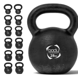 Body Revolution valurautaiset kahvakuulat 28kg