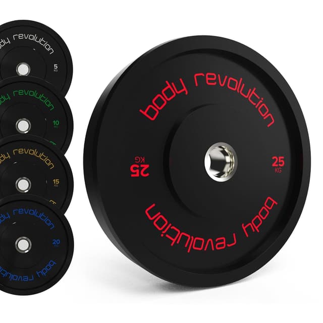 Body Revolution Olympiska Bumpervikter (Svart)
