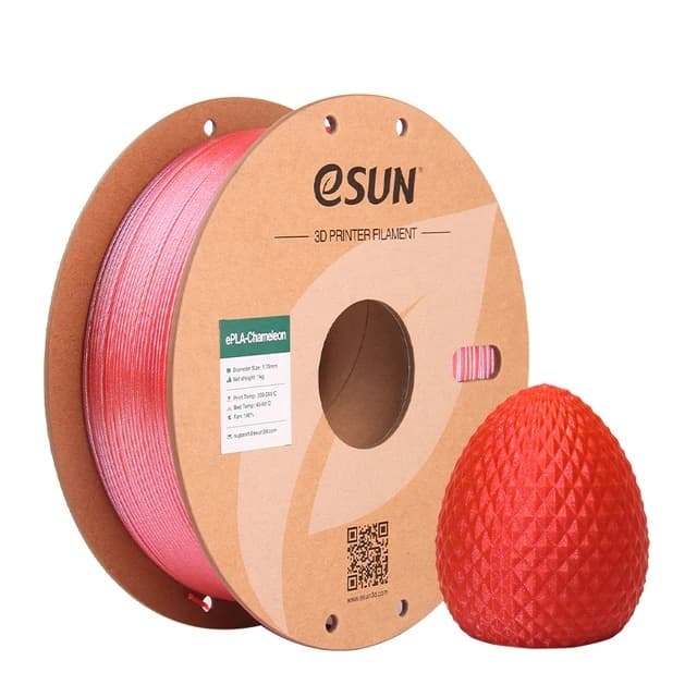 eSUN Kamæleon 1.75 mm 1 kg - Hindbærrød