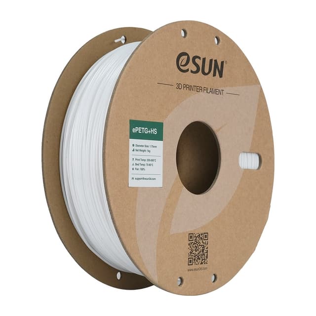 eSUN PETG+ HS 1.75mm - 1kg - Solid White