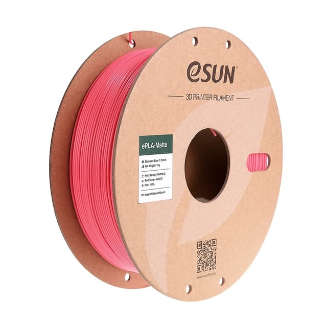 eSUN ePLA mat 1.75 mm 1 kg - Jordbærrød