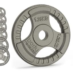 Viktskivor i gjutjärn - 1"" Standard Tri Grip Par (1,25 - 25 kg)