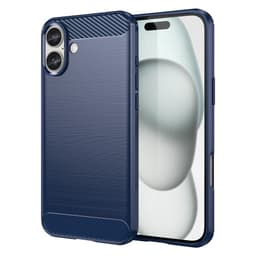 SKALO iPhone 16 Plus Armor Carbon Stødsikker TPU-cover - Blå