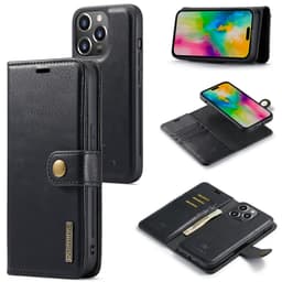 DG MING iPhone 16 Pro 2-i-1 Magnet Plånboksfodral - Svart