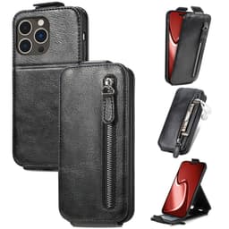 SKALO iPhone 16 Pro Vertical Flip Cover - Sort
