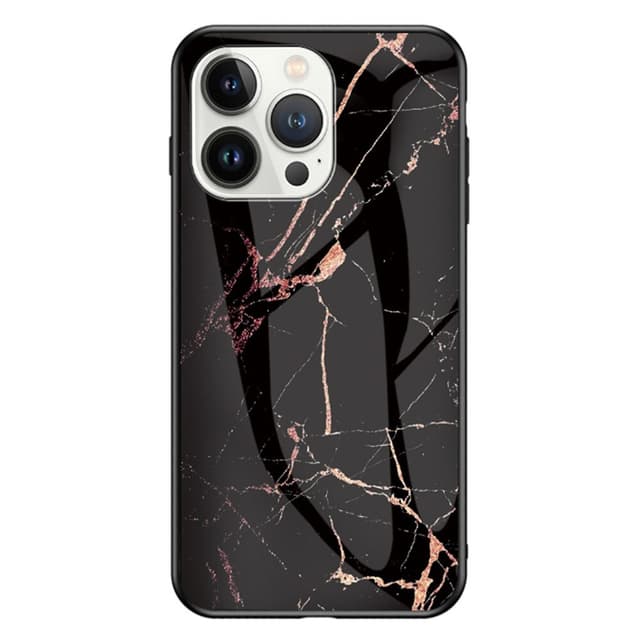 SKALO iPhone 16 Pro Max Marmor Härdat Glas TPU-skal - Motiv 4