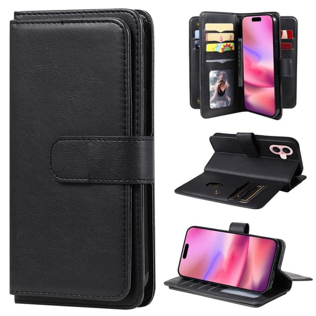 SKALO iPhone 16 10-RUM Flip Cover - Sort