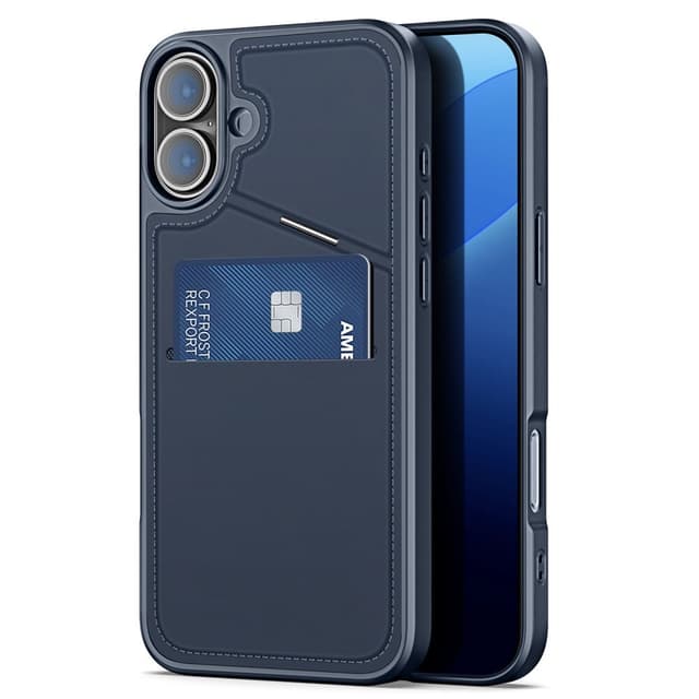 DUX DUCIS iPhone 16 Rafi II Series Cover med Kortholder - Blå