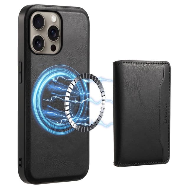 DENIOR iPhone 16 Pro D12 Cover+Pung - Sort