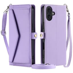 SKALO iPhone 16 Evelope Clutch 5-Fack - Lila