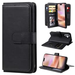 SKALO iPhone 16 Plus 10-RUM Flip Cover - Sort