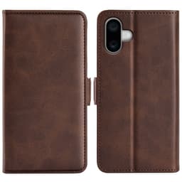 SKALO iPhone 16 Premium Wallet Lompakkokotelo - Ruskea