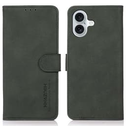 SKALO iPhone 16 KHAZNEH Plånboksfodral i PU-Läder - Grön
