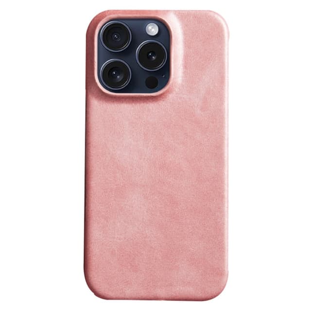SKALO iPhone 16 Pro PU-læder Cover - Rosa guld