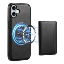 DENIOR iPhone 16 D12 Cover+Pung - Sort