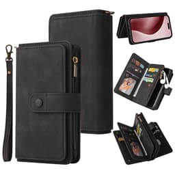 SKALO iPhone 16 Pro Big Wallet 17-FACK Plånboksfodral - Svart