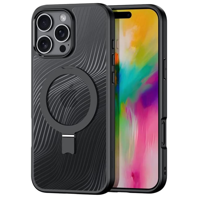 DUX DUCIS iPhone 16 Pro Max Aimo Series med Metallställ Skal - Svart