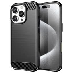 SKALO iPhone 16 Pro Max Armor Carbon Stødsikker TPU-cover - Sort