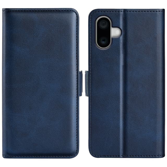 SKALO iPhone 16 Premium Plånboksfodral - Blå