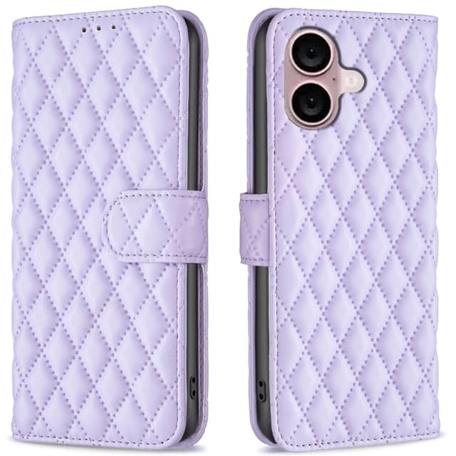 SKALO iPhone 16 BINFEN COLOR Tikattu Lompakko - Violetti