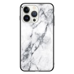 SKALO iPhone 16 Pro Marmor Härdat Glas TPU-skal - Motiv 2