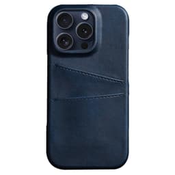 SKALO iPhone 16 Pro Max PU-nahkainen Korttikotelo - Sininen