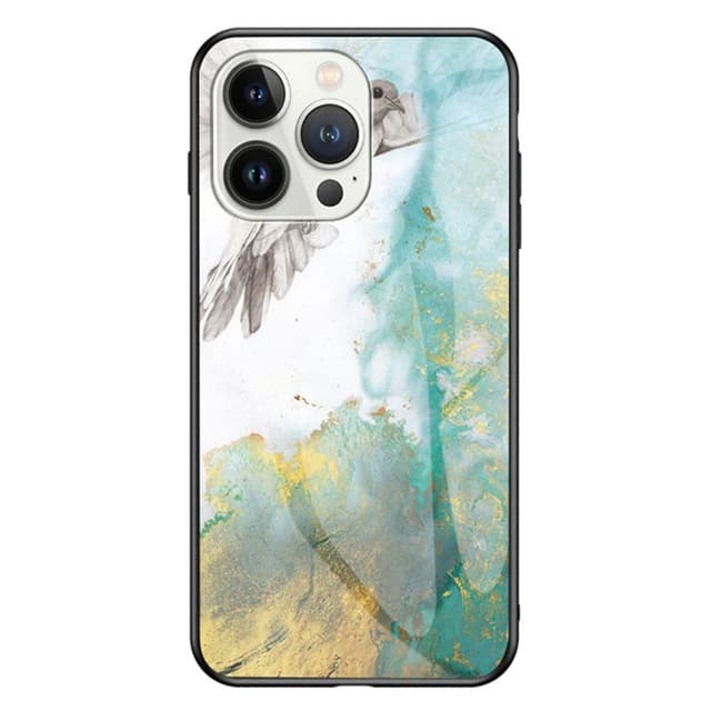 SKALO iPhone 16 Pro Max Marmori karkaistu lasi TPU-suojakuori - #3
