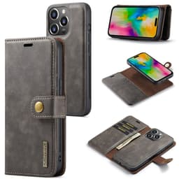 DG MING iPhone 16 Pro Max 2-in-1 magneetti lompakkokotelo - Harmaa