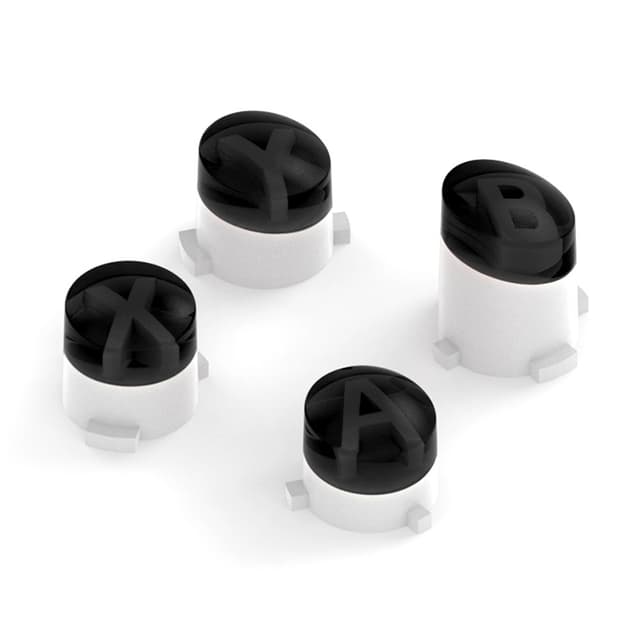 For Xbox One S One Elite-kontroller ABXY erstatningsknapper - svart