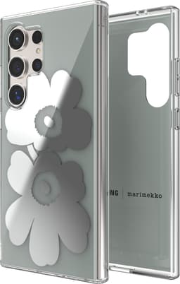Samsung Galaxy S24 Ultra Marimekko Dual Layer deksel (grå/sølv)