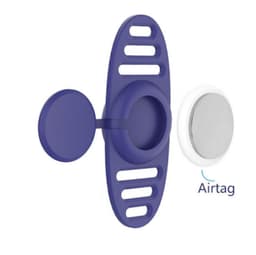 AirTag Beskyttelsesetui Hunde Cat Collar Tracker Silikone Cover Blå