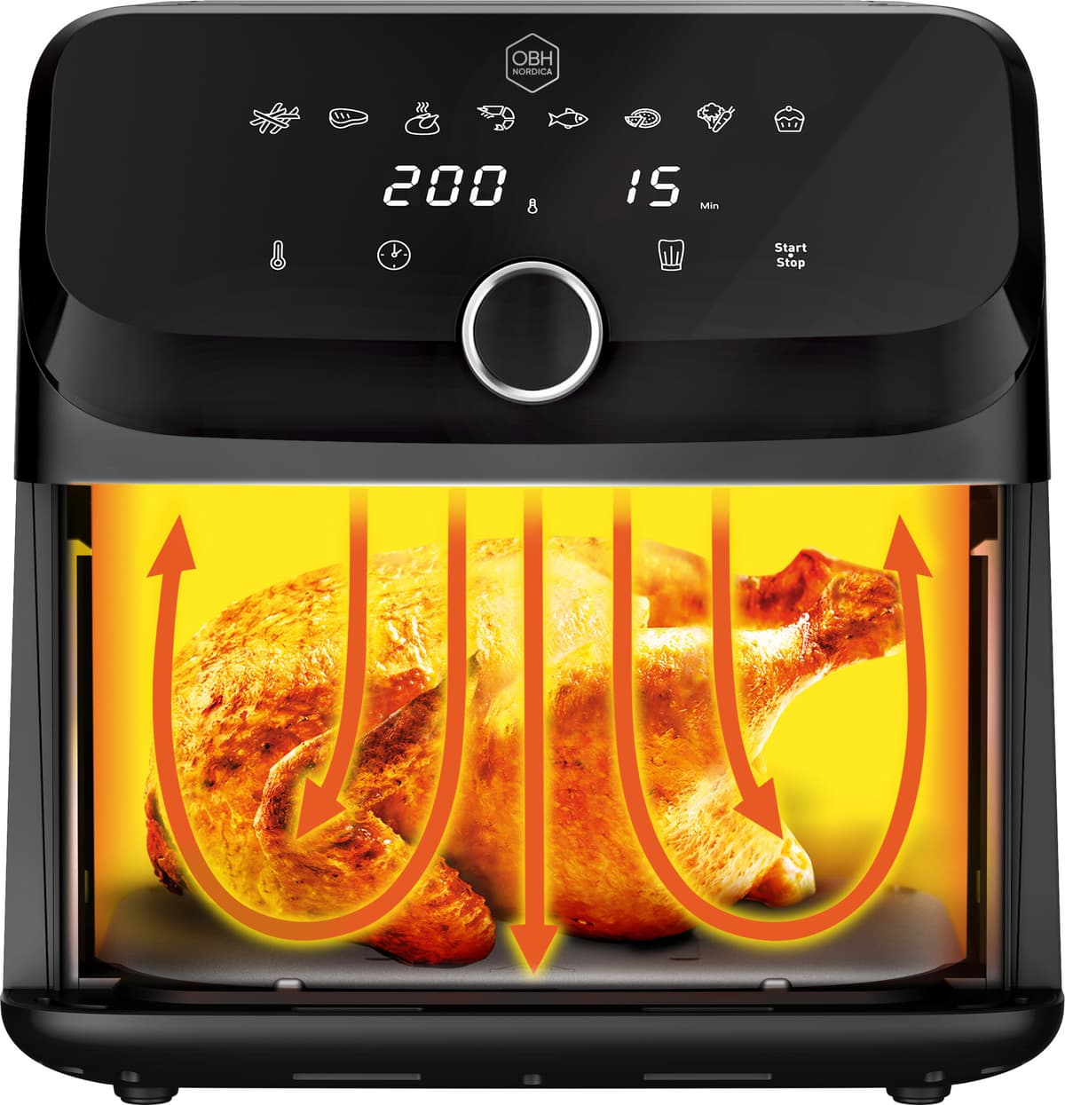 OBH Nordica Easy Fry Mega airfryer AG8558N0 (sort) - Elkjøp
