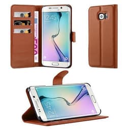Samsung Galaxy S6 EDGE Pungetui Cover Case (Brun)