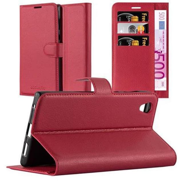 Sony Xperia L1 Suojakuori Lompakkokotelo (Punainen)