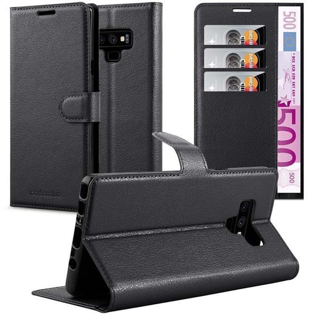 Samsung Galaxy NOTE 9 Plånboksfodral Skal (Svart)