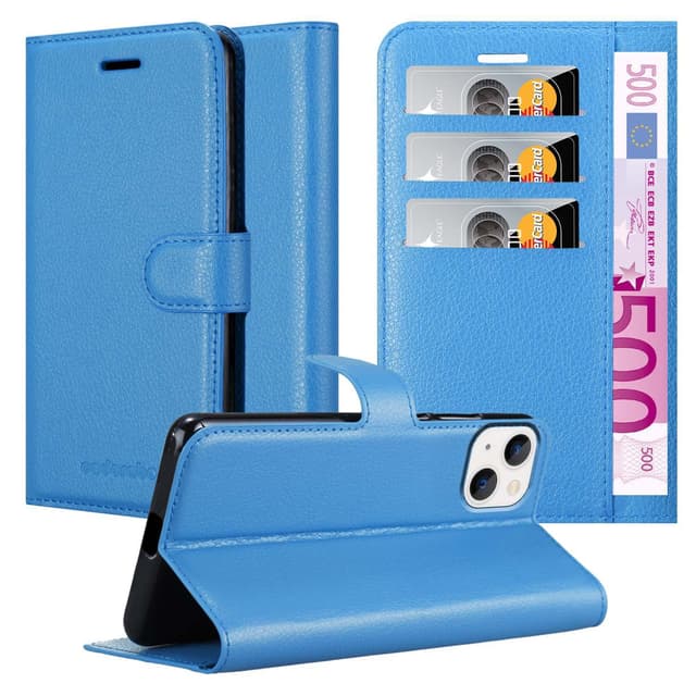 iPhone 14 Pungetui Cover Case (Blå)