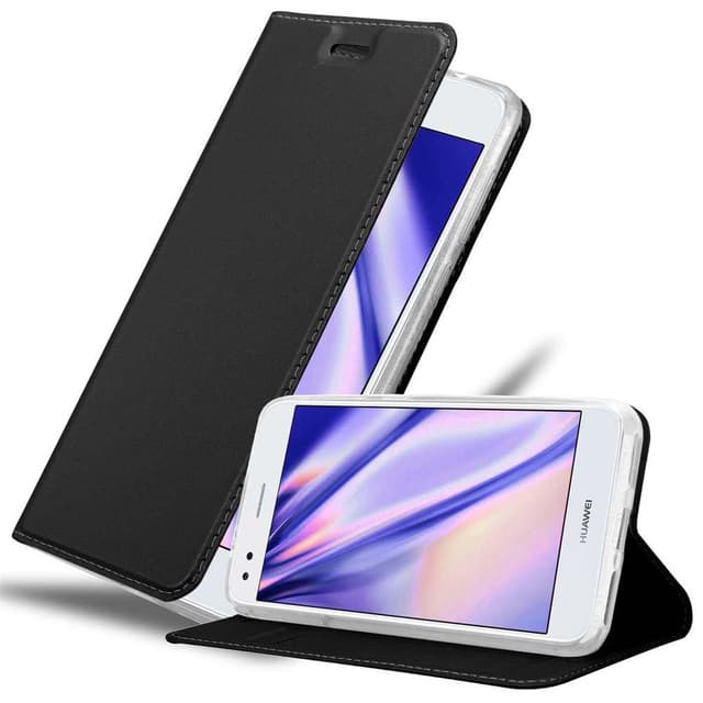 Huawei Y6 PRO 2017 Suojakuori Lompakkokotelo (Musta)