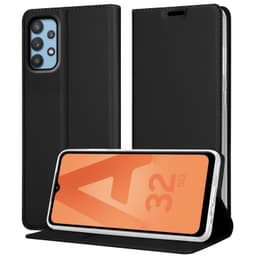 Samsung Galaxy A32 5G Suojakuori Lompakkokotelo (Musta)