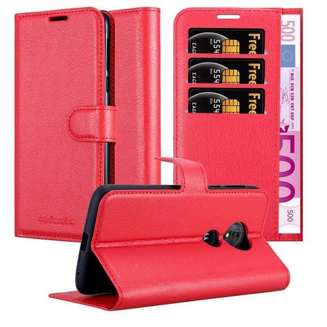 Motorola MOTO E5 / G6 PLAY Deksel Etui Case (rød)