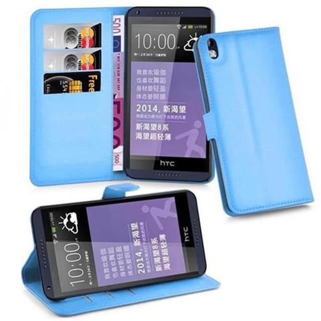 HTC Desire 816 Pungetui Cover Case (Blå)