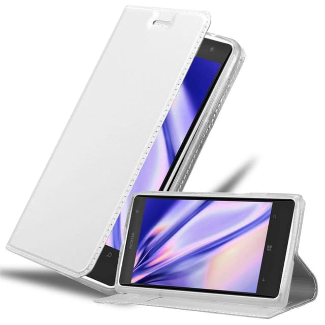 Nokia Lumia 1020 lommebokdeksel etui (sølv)