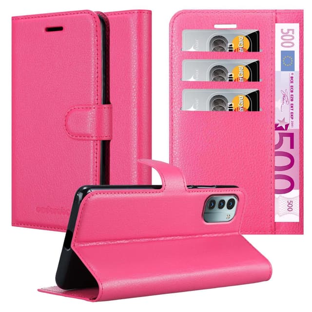 Nokia G11 / G21 Plånboksfodral Skal (Rosa)
