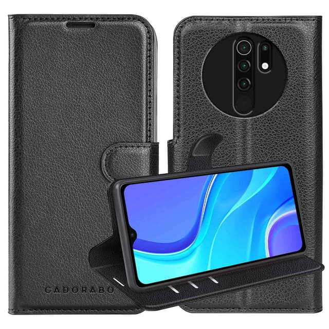 Xiaomi RedMi 9 Plånboksfodral Skal (Svart)