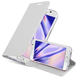 Samsung Galaxy S6 lommebokdeksel etui (sølv)