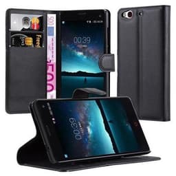 Sony Xperia Z3 COMPACT Deksel Etui Case (svart)