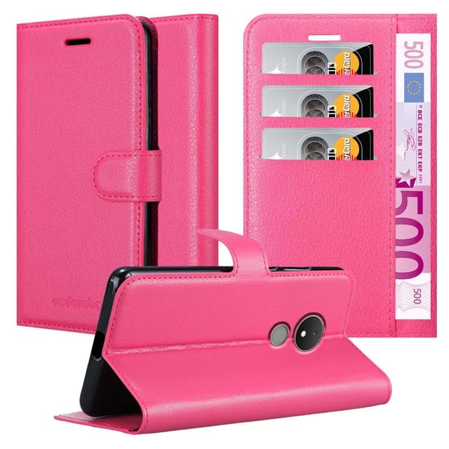 Nokia C21 Plånboksfodral Skal (Rosa)