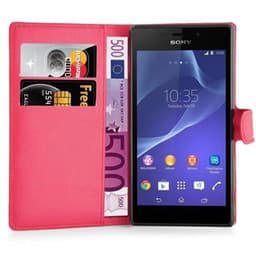 Sony Xperia M2 / M2 AQUA Plånboksfodral Skal (Röd)