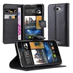 HTC Desire 316 / 516 Suojakuori Lompakkokotelo (Musta)
