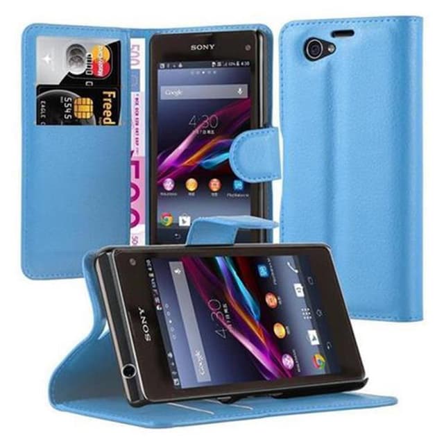Sony Xperia Z1 COMPACT Pungetui Cover Case (Blå)